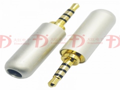 2.5mm四級(jí)5.0盤帶殼耳機(jī)插頭
