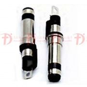 3011TV18.7L三級鍍鎳黑膠環保DC電源插頭