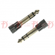 6.3立體轉接頭（十字頭 尾黑）鍍金