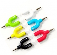 二合一U型3.5耳機轉換器